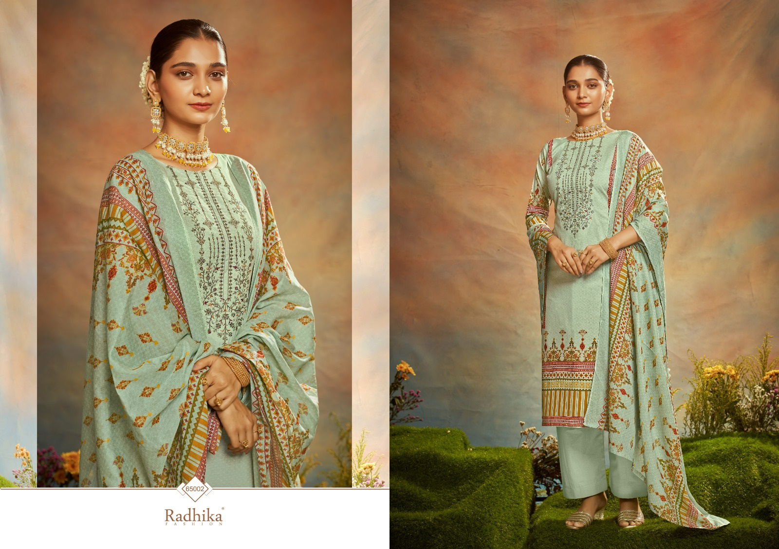 Azara Mussaret Vol 23 By Radhika Cotton Dress Material Catalog
